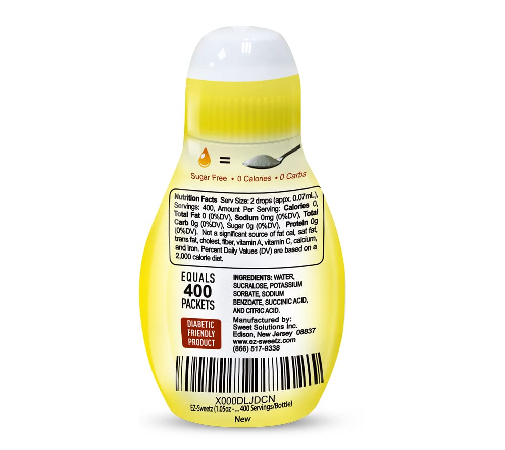 EZ-Sweetz (3 Pack |1.05oz - Liquid Sweetener 400 Servings/Bottle) - Image 7