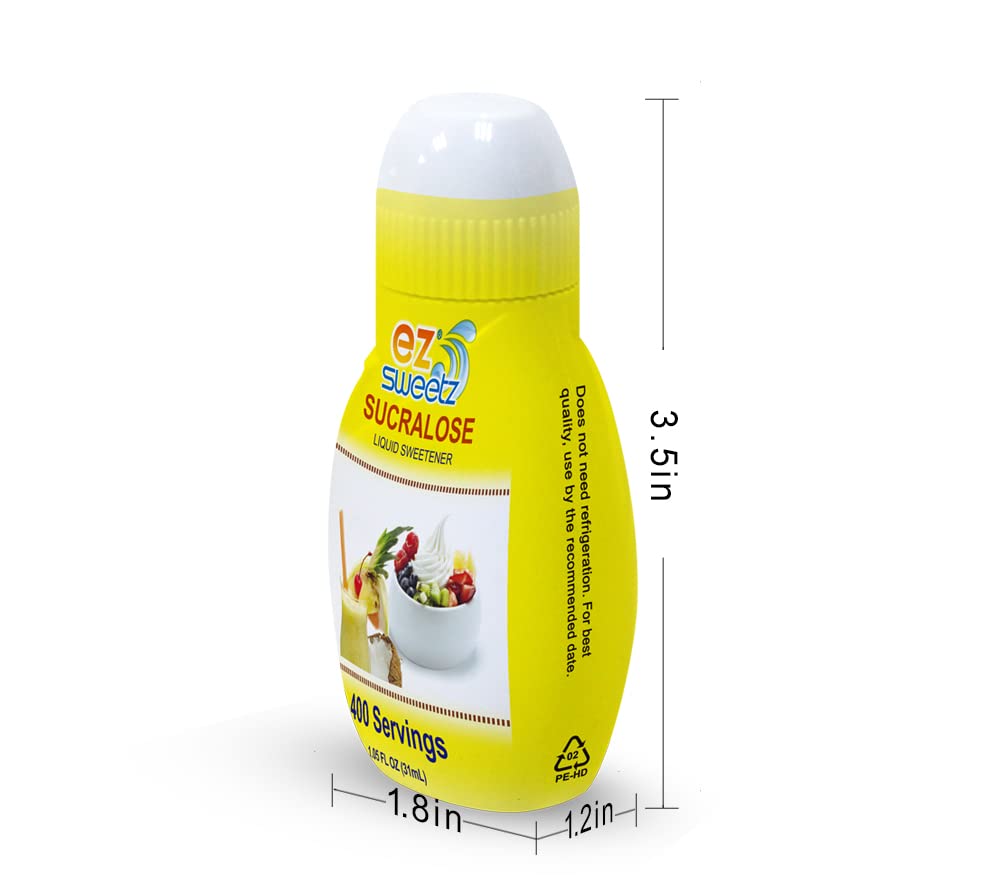EZ-Sweetz (3 Pack |1.05oz - Liquid Sweetener 400 Servings/Bottle) - Image 6