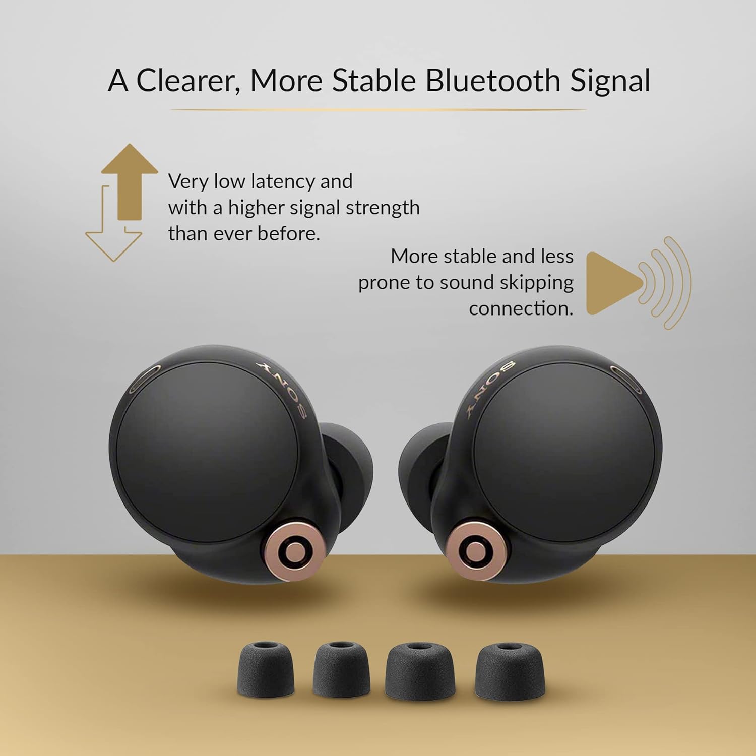 Sony WF-1000XM4 True Wireless Bluetooth Noise Cancelling in-Ear Headphones (Black)