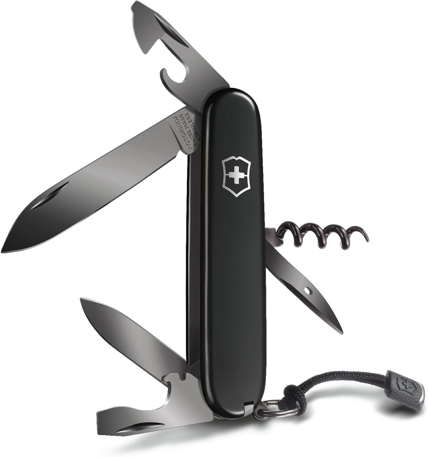 Victorinox Swiss Army Spartan Pocket Knife, PS Black, 91mm